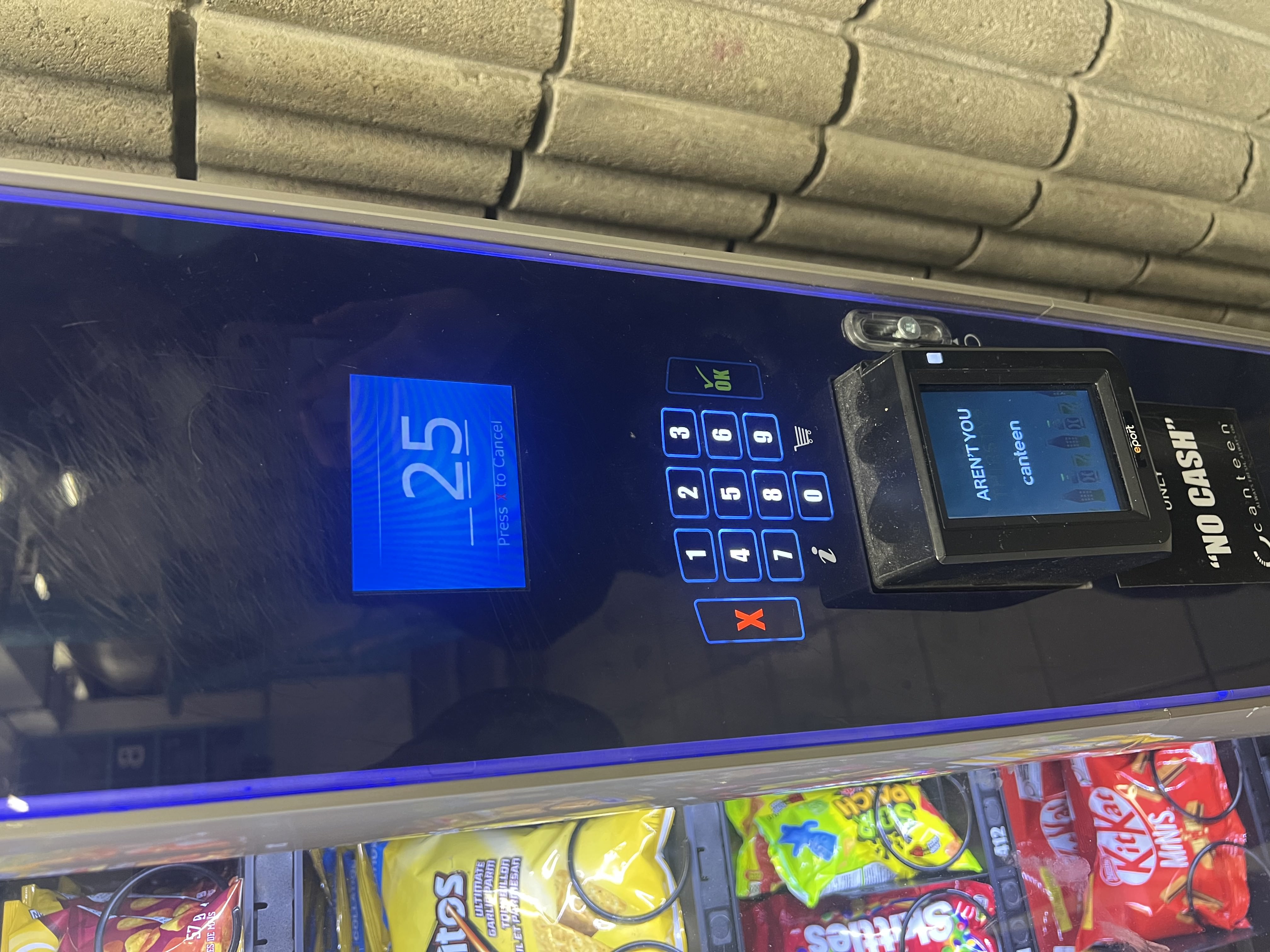 Vending Machine keypad sound when pressed